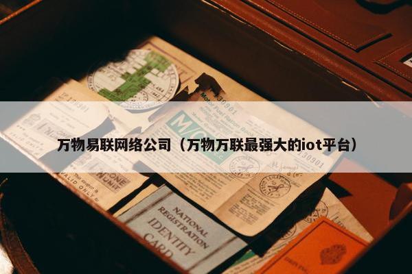 万物易联网络公司（万物万联最强大的iot平台）