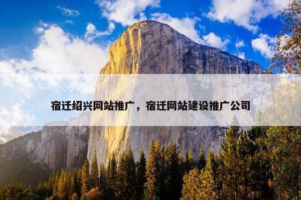 宿迁绍兴网站推广，宿迁网站建设推广公司