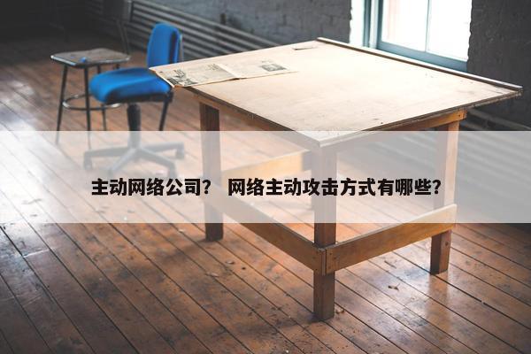 主动网络公司？ 网络主动攻击方式有哪些？