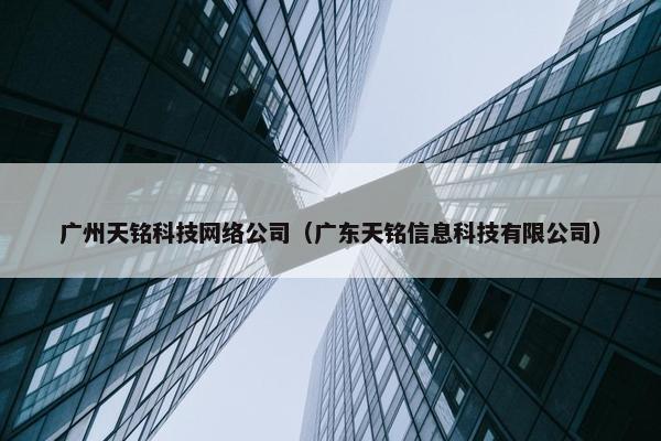广州天铭科技网络公司（广东天铭信息科技有限公司）
