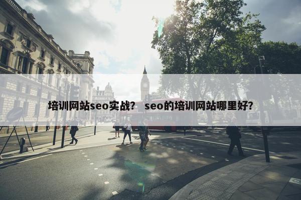 培训网站seo实战？ seo的培训网站哪里好？