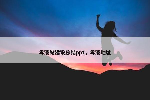 毒液站建设总结ppt，毒液地址