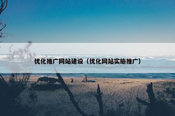 优化推广网站建设（优化网站实施推广）