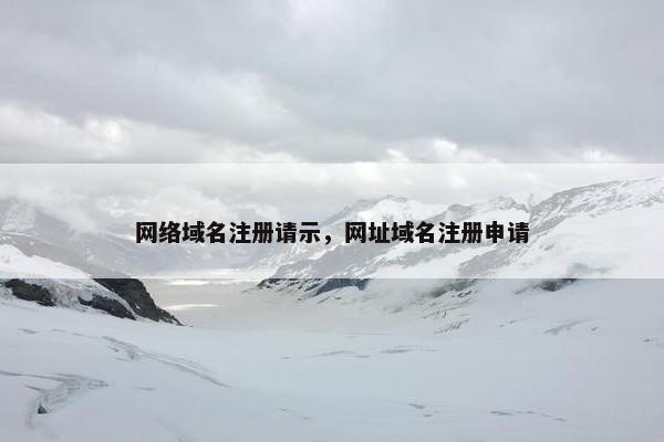 网络域名注册请示，网址域名注册申请