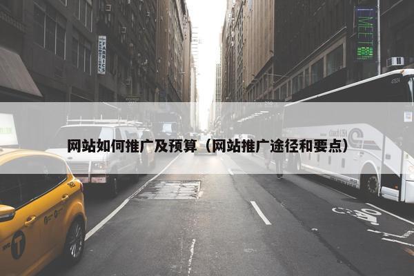 网站如何推广及预算（网站推广途径和要点）