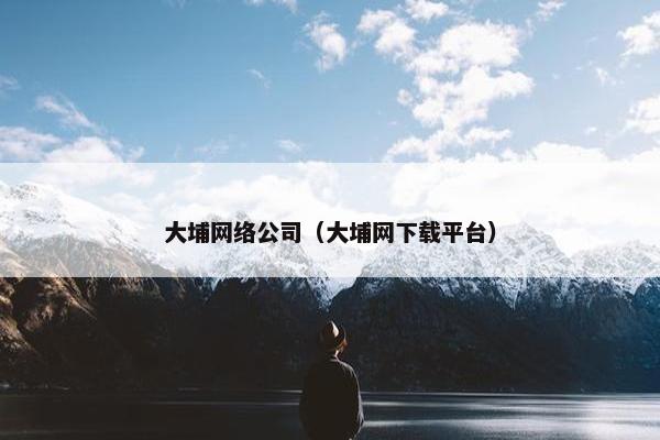 大埔网络公司（大埔网下载平台）