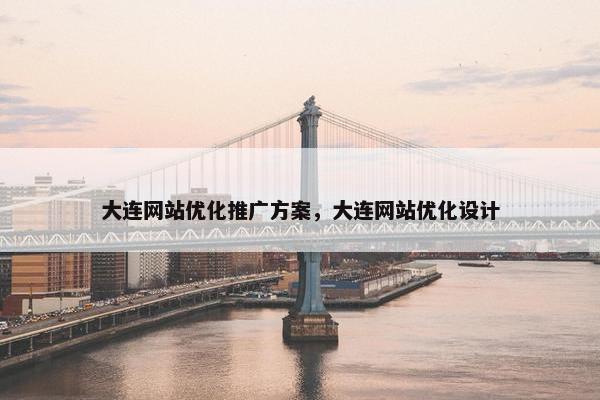 大连网站优化推广方案，大连网站优化设计
