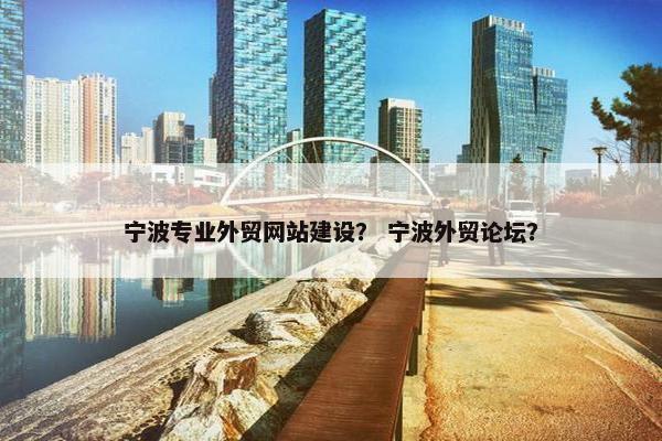 宁波专业外贸网站建设？ 宁波外贸论坛？