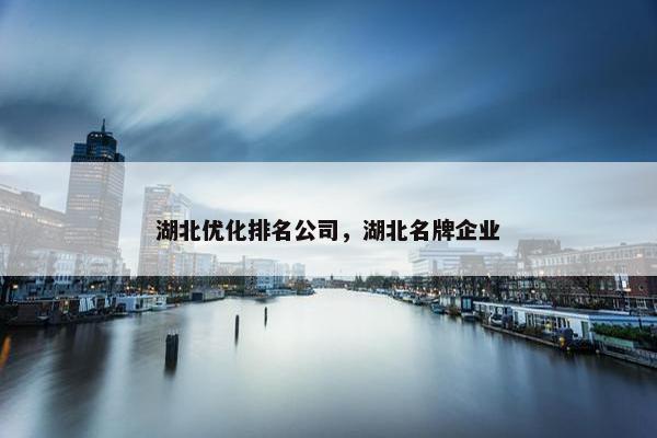 湖北优化排名公司，湖北名牌企业