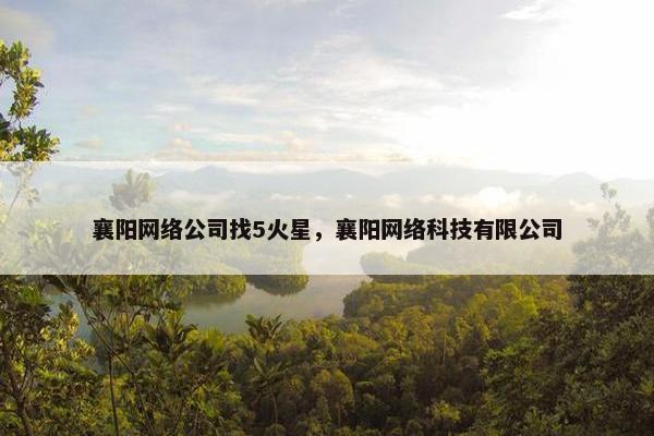襄阳网络公司找5火星，襄阳网络科技有限公司