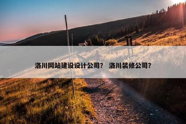 洛川网站建设设计公司？ 洛川装修公司？