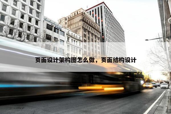页面设计架构图怎么做，页面结构设计