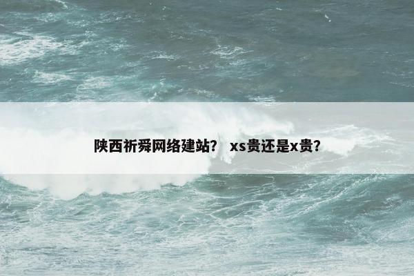 陕西祈舜网络建站？ xs贵还是x贵？