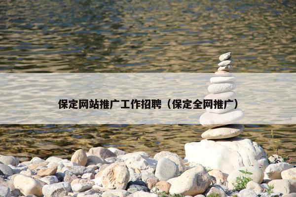 保定网站推广工作招聘（保定全网推广）