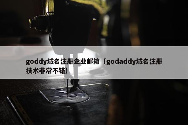 goddy域名注册企业邮箱（godaddy域名注册技术非常不错）