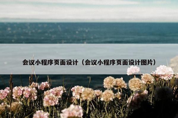 会议小程序页面设计（会议小程序页面设计图片）