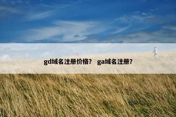 gd域名注册价格？ ga域名注册？