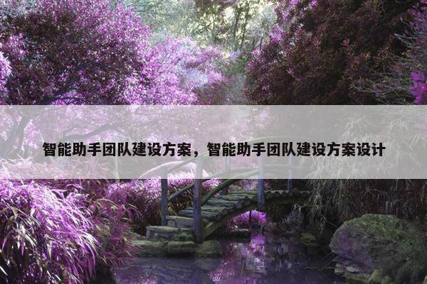 智能助手团队建设方案，智能助手团队建设方案设计