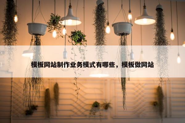 模板网站制作业务模式有哪些，模板做网站