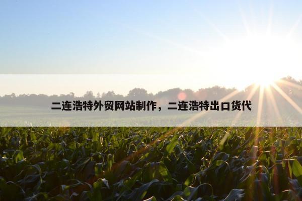 二连浩特外贸网站制作，二连浩特出口货代