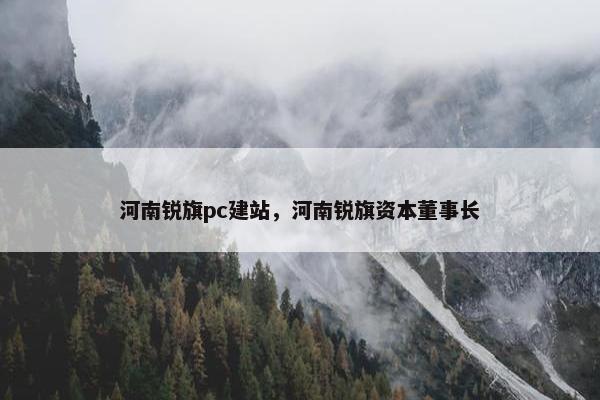 河南锐旗pc建站，河南锐旗资本董事长
