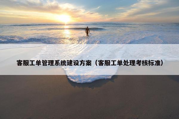 客服工单管理系统建设方案（客服工单处理考核标准）