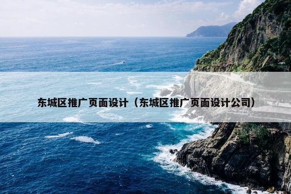 东城区推广页面设计（东城区推广页面设计公司）