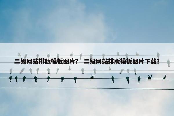 二级网站排版模板图片？ 二级网站排版模板图片下载？