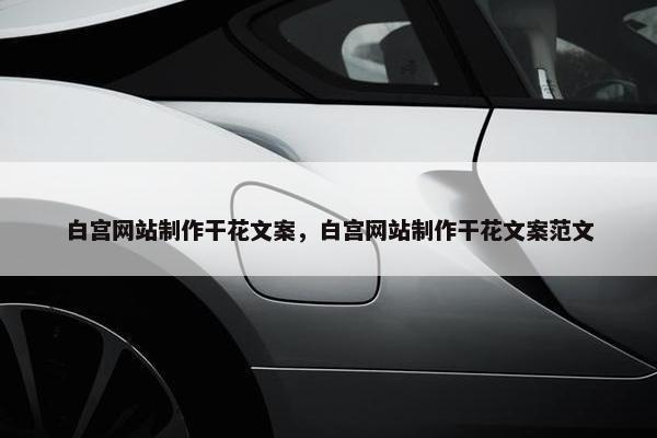 白宫网站制作干花文案，白宫网站制作干花文案范文