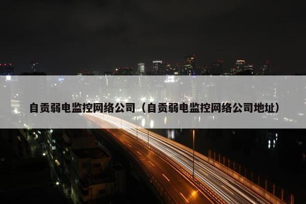 自贡弱电监控网络公司（自贡弱电监控网络公司地址）