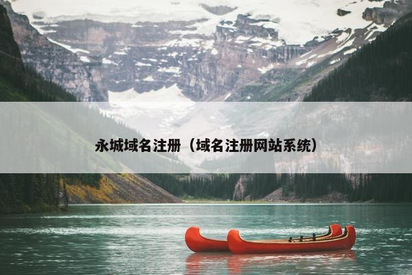 永城域名注册（域名注册网站系统）
