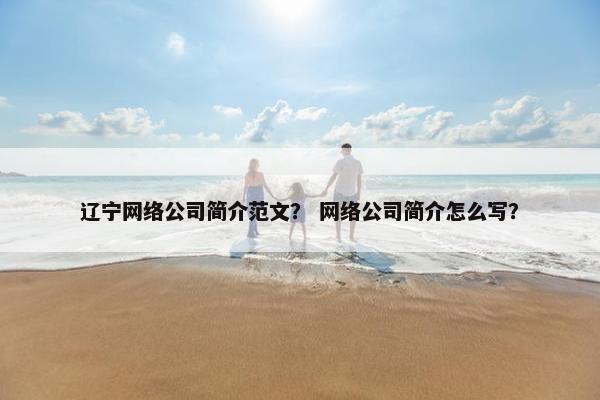 辽宁网络公司简介范文？ 网络公司简介怎么写？