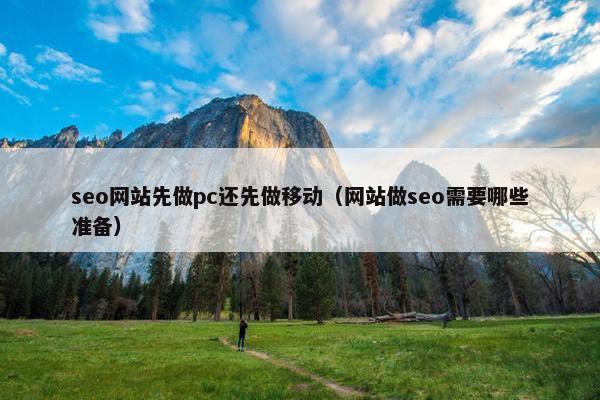 seo网站先做pc还先做移动（网站做seo需要哪些准备）