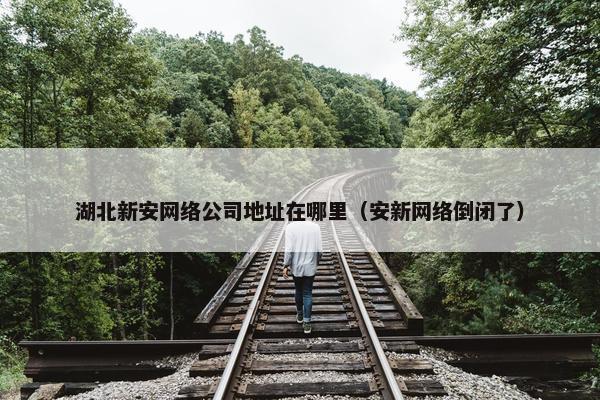 湖北新安网络公司地址在哪里（安新网络倒闭了）