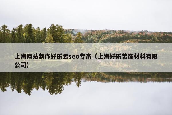 上海网站制作好乐云seo专家（上海好乐装饰材料有限公司）