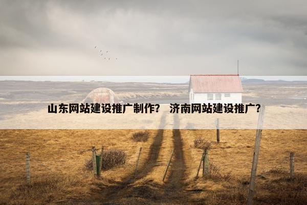 山东网站建设推广制作？ 济南网站建设推广？