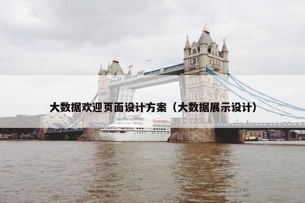 大数据欢迎页面设计方案（大数据展示设计）
