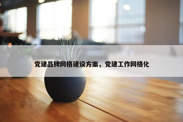 党建品牌网格建设方案，党建工作网格化
