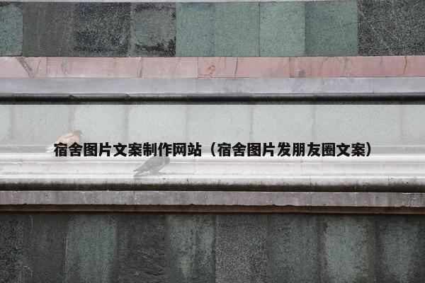 宿舍图片文案制作网站（宿舍图片发朋友圈文案）