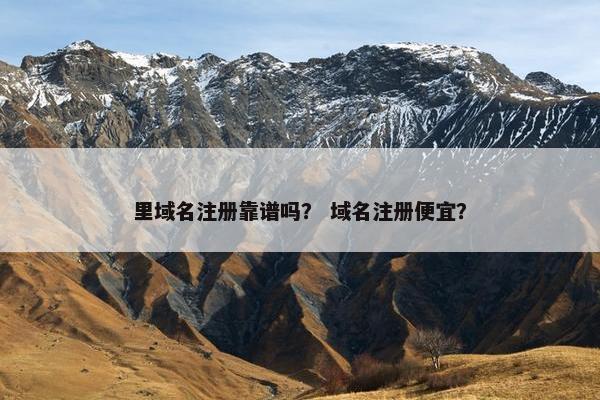 里域名注册靠谱吗？ 域名注册便宜？