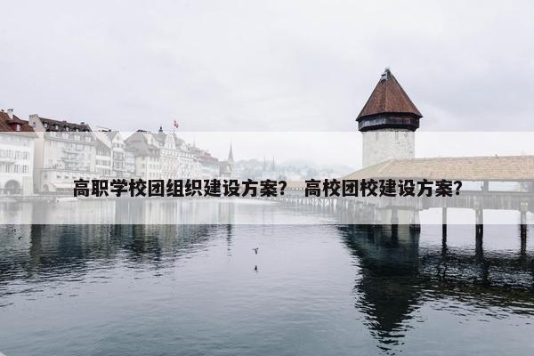 高职学校团组织建设方案？ 高校团校建设方案？