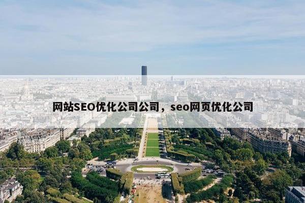网站SEO优化公司公司，seo网页优化公司