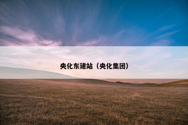 央化东建站（央化集团）