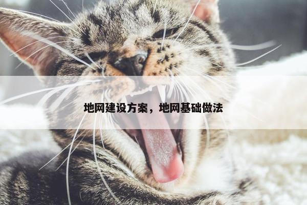 地网建设方案，地网基础做法