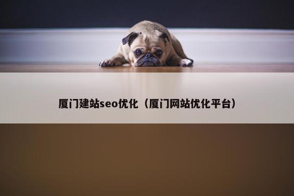 厦门建站seo优化（厦门网站优化平台）