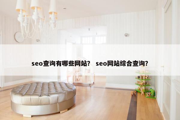 seo查询有哪些网站？ seo网站综合查询？