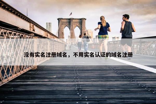 没有实名注册域名，不用实名认证的域名注册