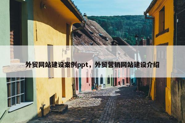 外贸网站建设案例ppt，外贸营销网站建设介绍
