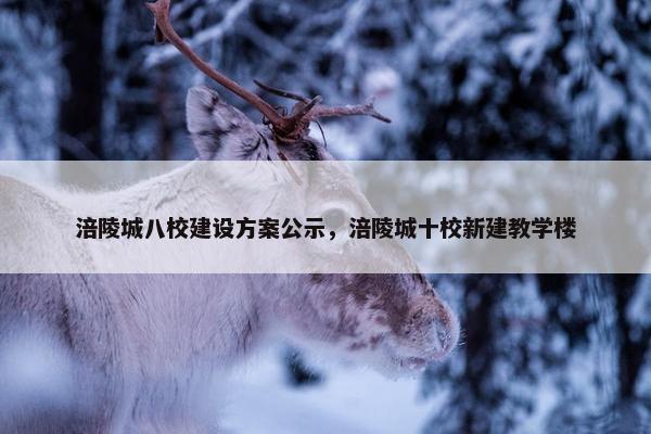 涪陵城八校建设方案公示，涪陵城十校新建教学楼