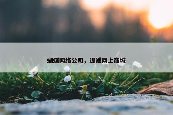 蝴蝶网络公司，蝴蝶网上商城